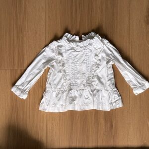 Janie and Jack White Ruffle Blouse